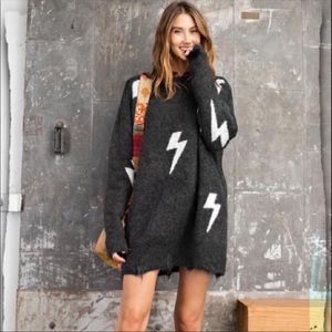 Lightning Bolt Sweater Dress